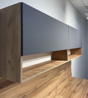 Кухонный гарнитур «Монако» 2.0 м Серия 2 МДФ с фрезеровкой (Дуб Золотой/Графит) в Чайковском - chaykovskiy.mebel24.online | фото 5