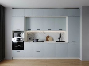 Кухонный гарнитур Смоки 3400 (Стол. 38мм) в Чайковском - chaykovskiy.mebel24.online | фото