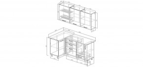 Кухонный гарнитур угловой Каппучино 1000*1800 (Стол. 38мм) в Чайковском - chaykovskiy.mebel24.online | фото 2