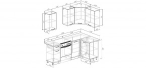 Кухонный гарнитур Умбра 2000*1200 (Стол. 38мм) в Чайковском - chaykovskiy.mebel24.online | фото 2