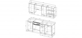 Кухонный гарнитур Умбра 2000 (Стол. 38мм) в Чайковском - chaykovskiy.mebel24.online | фото 2