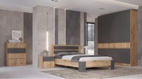 ЛЕНОРА Спальный гарнитур (модульный) графит в Чайковском - chaykovskiy.mebel24.online | фото