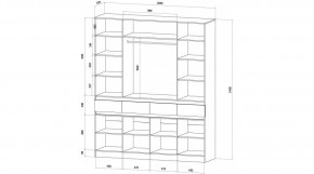 ЛЕНОРА Спальный гарнитур (модульный) графит в Чайковском - chaykovskiy.mebel24.online | фото 9
