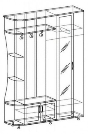 ЛИКА №1 Прихожая ЛДСП в Чайковском - chaykovskiy.mebel24.online | фото 5