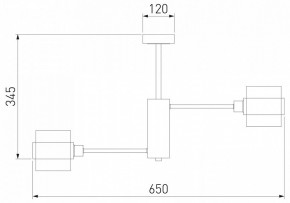 Люстра на штанге Eurosvet Arcada 70127/6 черный/дымчатый в Чайковском - chaykovskiy.mebel24.online | фото 3