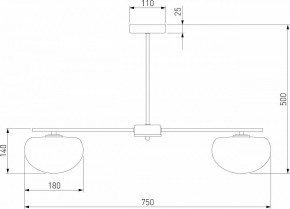 Люстра на штанге Eurosvet Like 30190/5 латунь в Чайковском - chaykovskiy.mebel24.online | фото 4