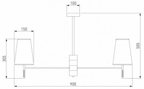 Люстра на штанге Eurosvet Milazzo 60137/8 хром в Чайковском - chaykovskiy.mebel24.online | фото 3