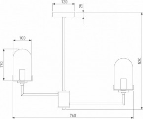 Люстра на штанге Eurosvet Pluto 60156/8 хром в Чайковском - chaykovskiy.mebel24.online | фото 4