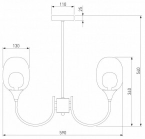 Люстра на штанге Eurosvet Spritz 70217/6 латунь в Чайковском - chaykovskiy.mebel24.online | фото 5