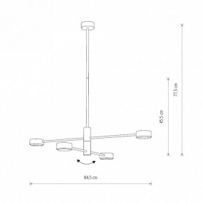 Люстра на штанге Nowodvorski Orbit 7941 в Чайковском - chaykovskiy.mebel24.online | фото 2