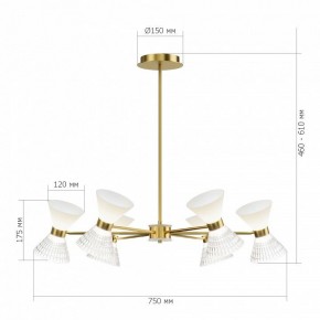 Люстра на штанге ST-Luce SPIRIT SL2004.303.12 в Чайковском - chaykovskiy.mebel24.online | фото 2