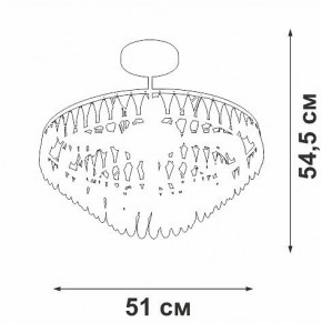 Люстра на штанге Vitaluce V5352 V5352-1/5PL в Чайковском - chaykovskiy.mebel24.online | фото