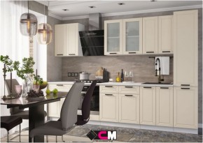 Модульная кухня Альфа холст брюле в Чайковском - chaykovskiy.mebel24.online | фото 1