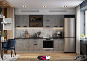 Модульная кухня Пасаденна ателье светлое в Чайковском - chaykovskiy.mebel24.online | фото 1