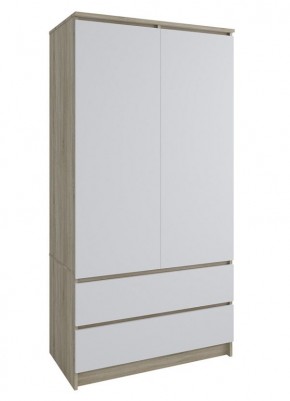 МОРИ МШ 900.1 Шкаф с 2-мя дв. и 2-мя ящ. (Дуб Сонома/Белый) в Чайковском - chaykovskiy.mebel24.online | фото 1