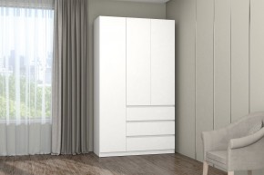 МС "Хилтон" Шкаф №2 1200 (Белый текстурный) в Чайковском - chaykovskiy.mebel24.online | фото