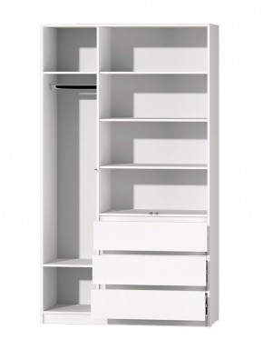 МС "Хилтон" Шкаф №2 1200 (Белый текстурный) в Чайковском - chaykovskiy.mebel24.online | фото 3