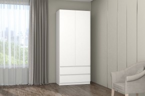 МС "Хилтон" Шкаф №3 900 (Белый текстурный) в Чайковском - chaykovskiy.mebel24.online | фото