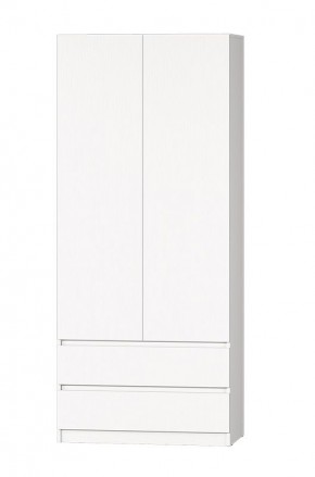 МС "Хилтон" Шкаф №3 900 (Белый текстурный) в Чайковском - chaykovskiy.mebel24.online | фото 2