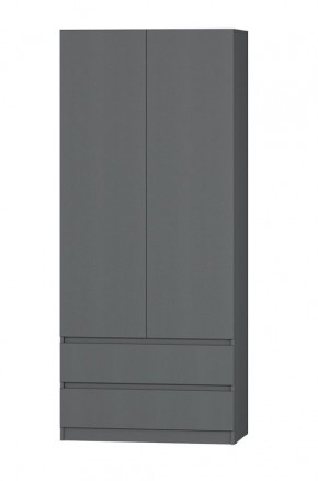 МС "Хилтон" Шкаф №3 900 (Графит) в Чайковском - chaykovskiy.mebel24.online | фото 2