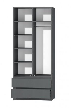 МС "Хилтон" Шкаф №3 900 (Графит) в Чайковском - chaykovskiy.mebel24.online | фото 3