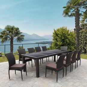 Набор уличный T438/Y380A-W53 Brown 10PCS в Чайковском - chaykovskiy.mebel24.online | фото 2