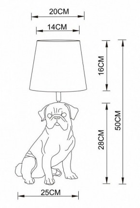 Настольная лампа декоративная Arte Lamp Bobby A1512LT-1WH в Чайковском - chaykovskiy.mebel24.online | фото 2