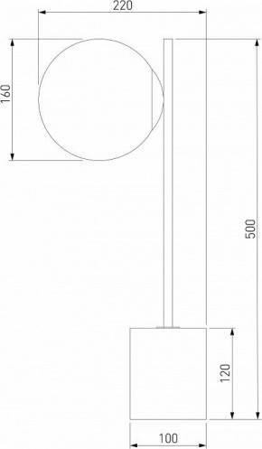 Настольная лампа декоративная Eurosvet Marbella 01157/1 черный в Чайковском - chaykovskiy.mebel24.online | фото 3