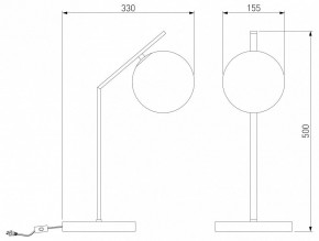 Настольная лампа декоративная Eurosvet Shape 01213/1 хром в Чайковском - chaykovskiy.mebel24.online | фото 3