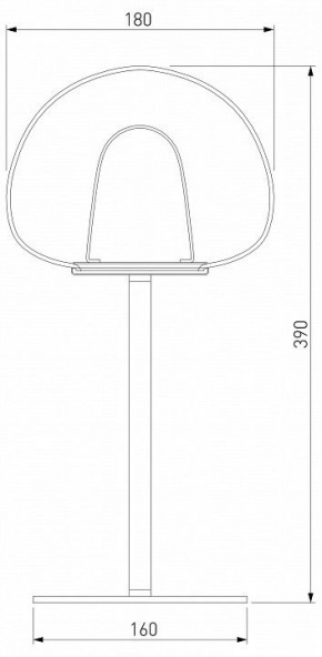 Настольная лампа декоративная Eurosvet Twice 90326/1 черный в Чайковском - chaykovskiy.mebel24.online | фото 2