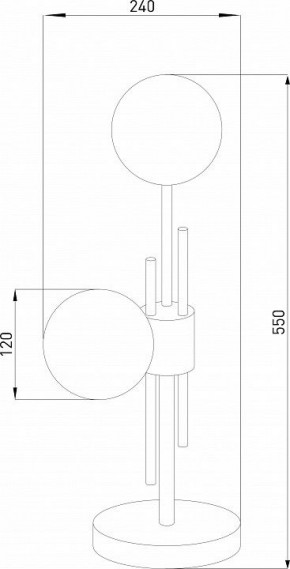 Настольная лампа декоративная Eurosvet Volver 01383/2 латунь в Чайковском - chaykovskiy.mebel24.online | фото 4