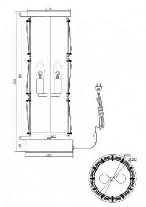 Настольная лампа декоративная Maytoni Puntes MOD043TL-02G в Чайковском - chaykovskiy.mebel24.online | фото 3