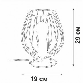 Настольная лампа декоративная Vitaluce V4296 V4296-0/1L в Чайковском - chaykovskiy.mebel24.online | фото 3