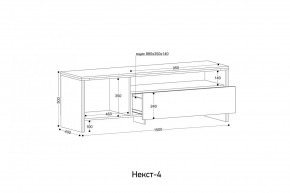 НЕКСТ - 4 Тумба ТВ в Чайковском - chaykovskiy.mebel24.online | фото 2