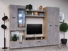 Нэнси New Полка (ЛДСП) Бетон светлый/Сонома в Чайковском - chaykovskiy.mebel24.online | фото 2