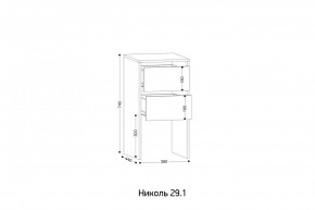 НИКОЛЬ 25 Шкаф 5-ти створчатый в Чайковском - chaykovskiy.mebel24.online | фото 7