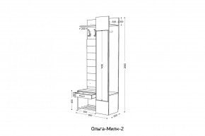 ОЛЬГА-МИЛК 2 Прихожая в Чайковском - chaykovskiy.mebel24.online | фото 2