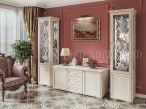 ПАРМА Гостиная Пенал стекло (Сандал светлый) в Чайковском - chaykovskiy.mebel24.online | фото 3