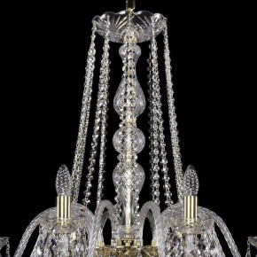 Подвесная люстра Bohemia Ivele Crystal 1402 1402/10/360/G в Чайковском - chaykovskiy.mebel24.online | фото 4