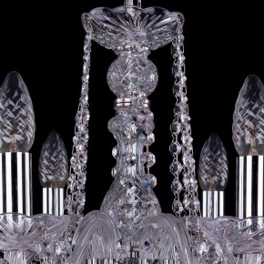 Подвесная люстра Bohemia Ivele Crystal 1402 1402/6/160/Ni/Leafs в Чайковском - chaykovskiy.mebel24.online | фото 4