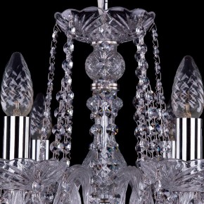 Подвесная люстра Bohemia Ivele Crystal 1402 1402/8/195/Ni/Leafs в Чайковском - chaykovskiy.mebel24.online | фото 4