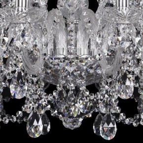 Подвесная люстра Bohemia Ivele Crystal 1411 1411/12+6/300/Ni в Чайковском - chaykovskiy.mebel24.online | фото 3