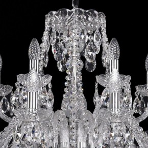 Подвесная люстра Bohemia Ivele Crystal 1411 1411/12+6/300/Ni в Чайковском - chaykovskiy.mebel24.online | фото 4