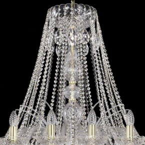 Подвесная люстра Bohemia Ivele Crystal 1411 1411/24/460/G в Чайковском - chaykovskiy.mebel24.online | фото 4