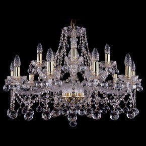 Подвесная люстра Bohemia Ivele Crystal 1413 1413/10+5/300/G/Balls в Чайковском - chaykovskiy.mebel24.online | фото