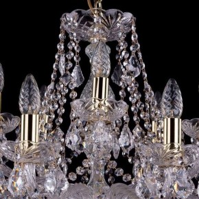 Подвесная люстра Bohemia Ivele Crystal 1413 1413/10+5/300/G/Leafs в Чайковском - chaykovskiy.mebel24.online | фото 4