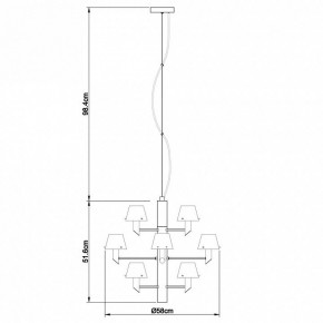 Подвесная люстра Divinare Albero 1680/02 LM-12 в Чайковском - chaykovskiy.mebel24.online | фото 4