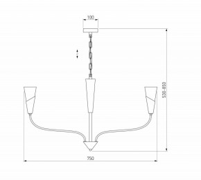 Подвесная люстра Eurosvet Rhyton 60167/6 латунь в Чайковском - chaykovskiy.mebel24.online | фото 5