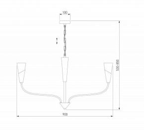 Подвесная люстра Eurosvet Rhyton 60167/8 латунь в Чайковском - chaykovskiy.mebel24.online | фото 6