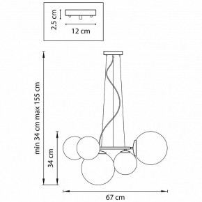 Подвесная люстра Lightstar Globo 815051 в Чайковском - chaykovskiy.mebel24.online | фото 3